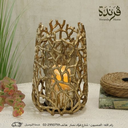 شمعدان هندي معدن نحاسي